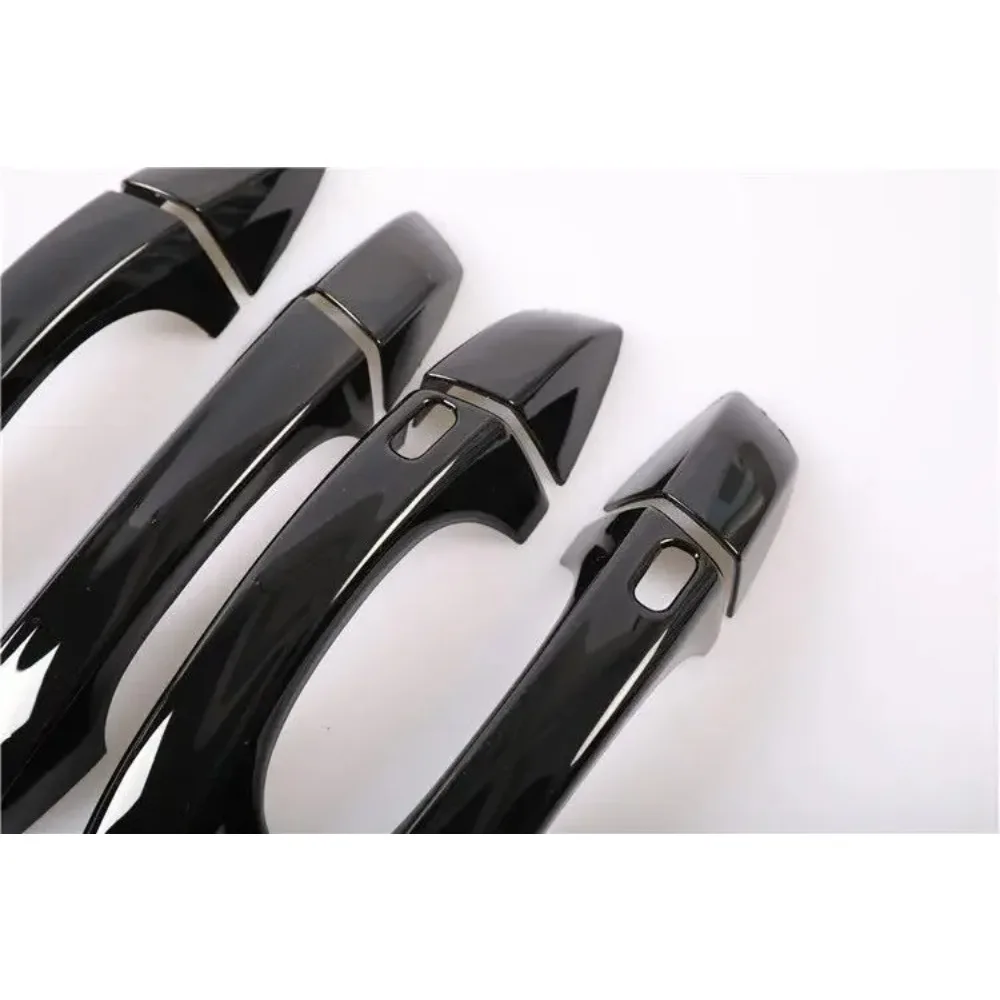 for Skoda Octavia A7 VW Golf 7 2014-2024 Glossy Black Chrome Car Side Door Handle Cover Trim Sticker Styling Accessories