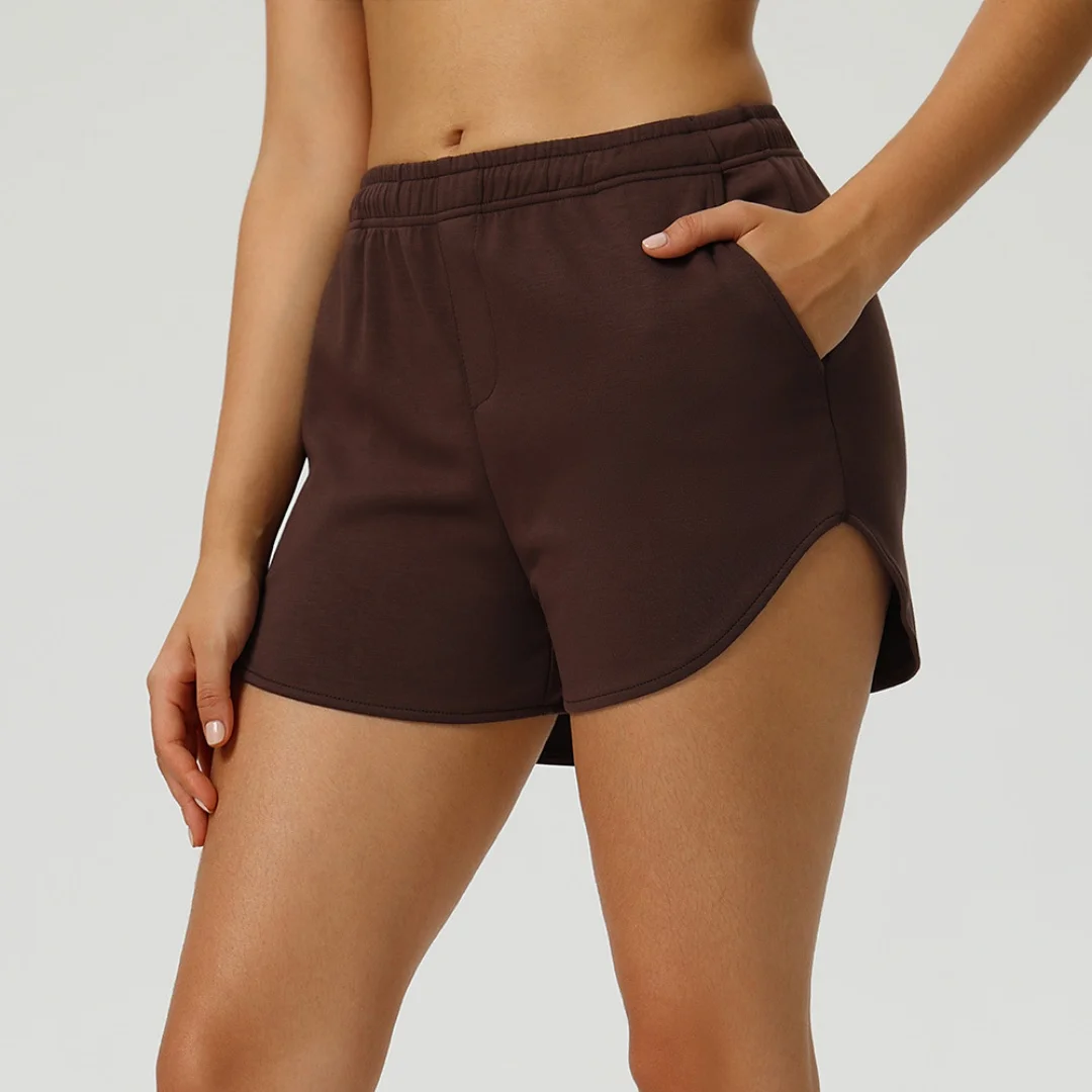 

New Yoga Shorts Sports Fitness Sweatpants Pockets Drawstring Casual Loose Breathable Workout Gym Yoga Shorts for Women