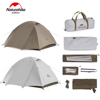 Naturehike 2/3 Person Dome Tent Trekking Tent 150D Ultralight Camping Hiking Backpacking Tourist Double Layer Lightweight 2.5kg