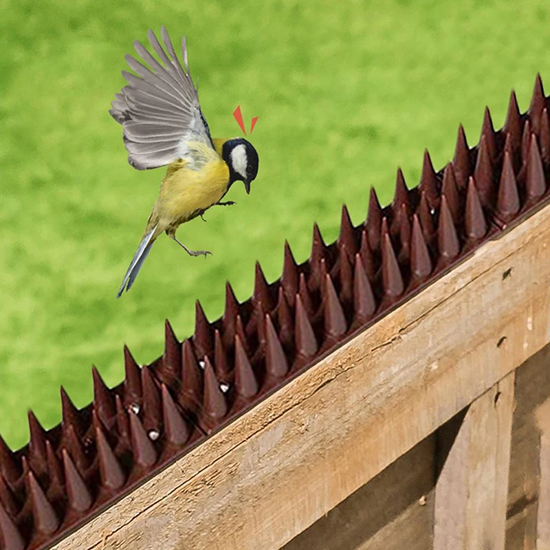 

1Pc Wall Fence Deterrent Defender Spikes Gardening Bird Repellent Mat For Anti Bird Plastic Garden Adjustment Protection Tools