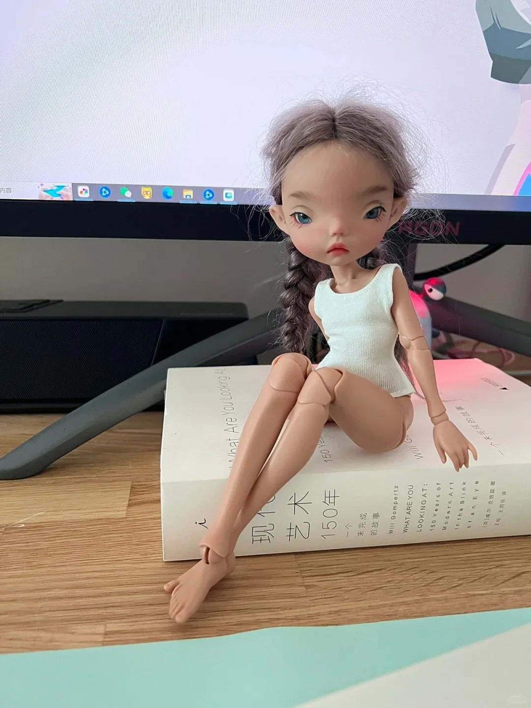 

New BJD doll 1/6-full doudou nana large head series doll resin material DIY makeup doll model toy Multiple from stock
