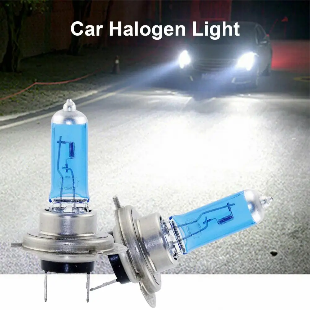 Wysokiej jakości łatwa instalacja uniwersalny 100W samochodów reflektor halogenowy lampa halogenowa żarówka samochód halogenowe przednie światła 4 sztuk