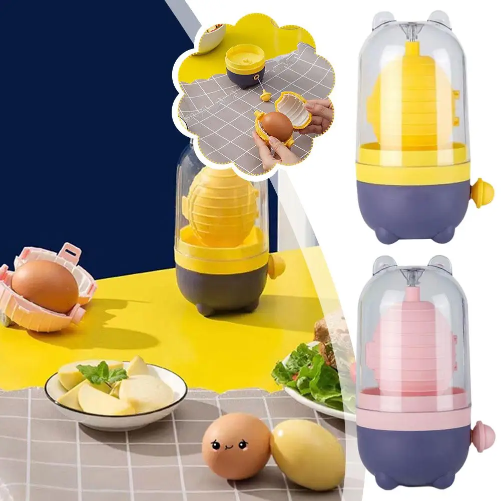 Egg Blender Manual Egg Yolk Shaker Food Grade Silicone Kitchen Tools Egg Cooking And Baking Puller Accessories Spinner M9L0