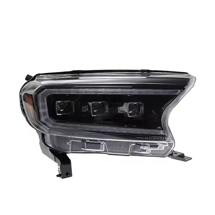 LE-STAR 4X4 headlamp Upgrade LED dynamic triple eye headlight assembly for Ford Ranger 2015-2020 T6 T7 head lamp head light