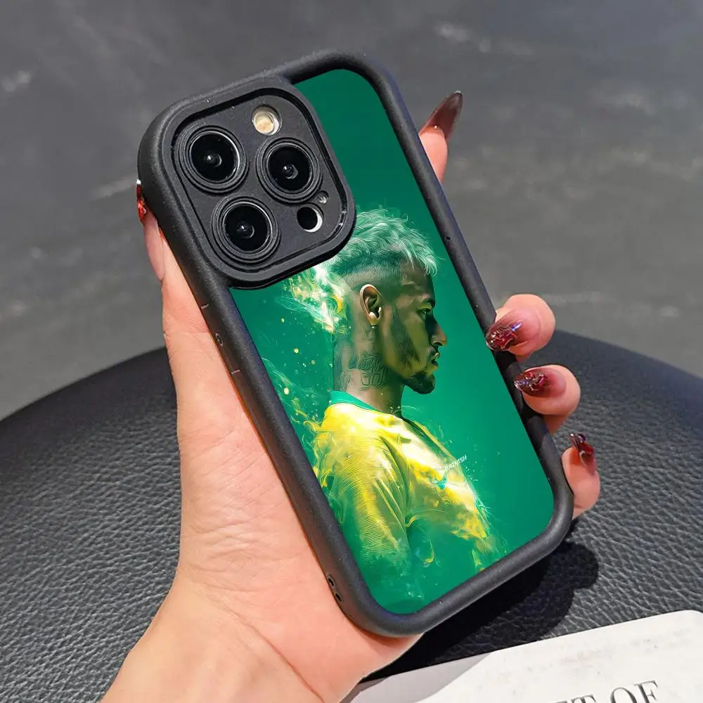 

Чехол для мобильного телефона FC N-Neymar-S для iPhone 17, 16, 15, 14, 13, 12, 11 Air Pro Max Plus, утолщенный цветной чехол из ТПУ, красивый чехол