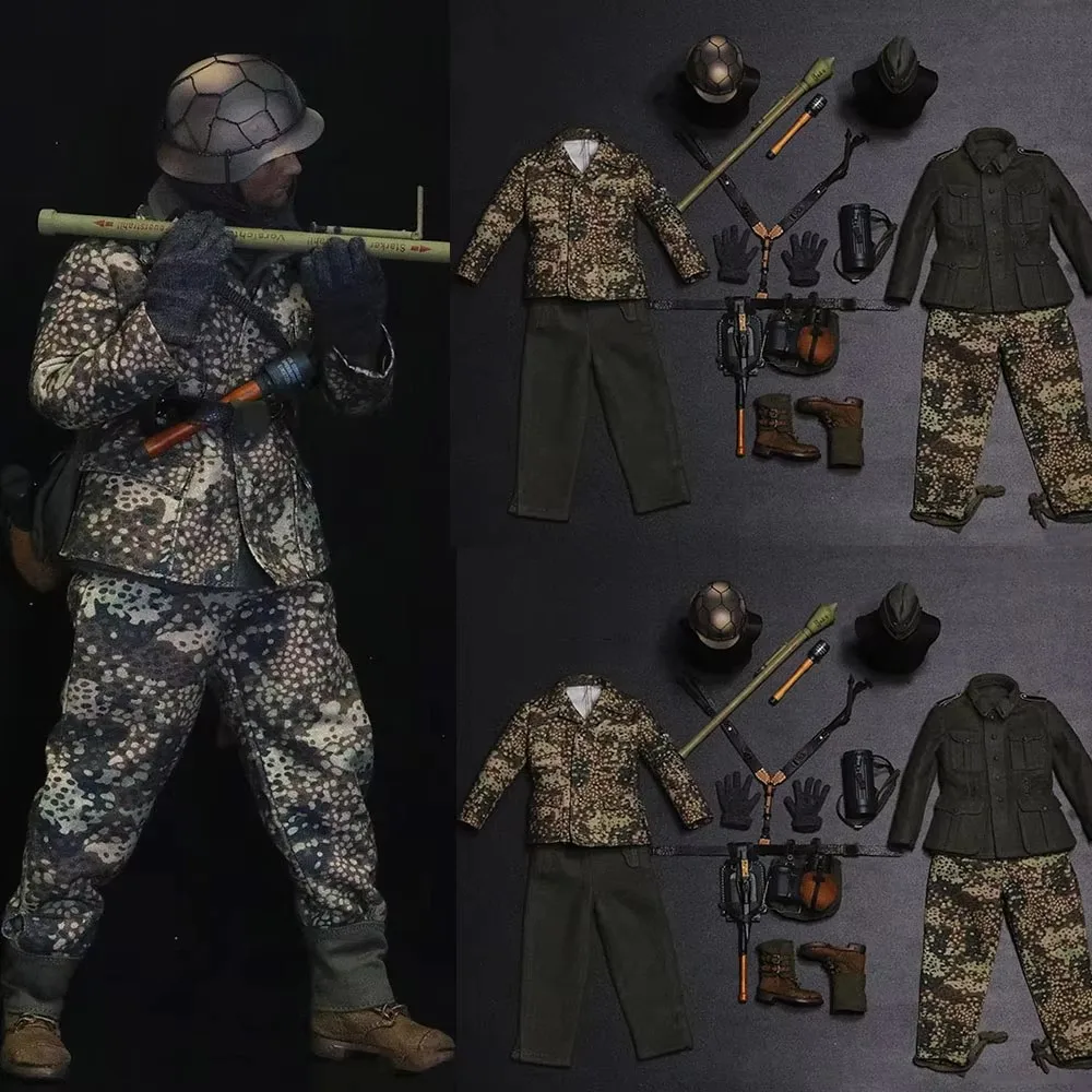 

Mars Divine G010 1/6 Men Soldier Pea Uniforms War Armed Division Series Combat Armed Shirt Boot For 12" Action Figure Body