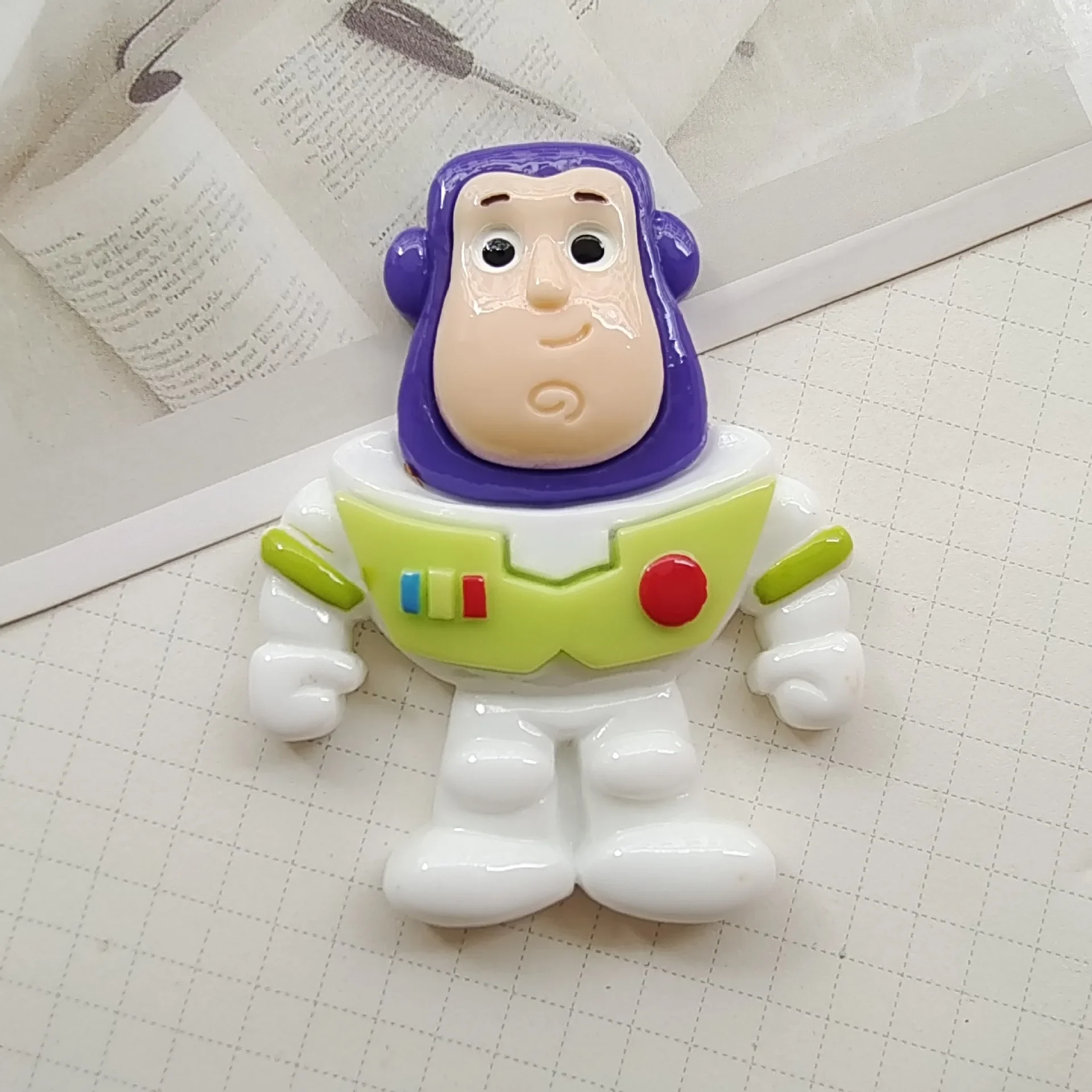 2pcs cute buzz lightyear cartoon resin flatback diy jewelry accessories crafts materials