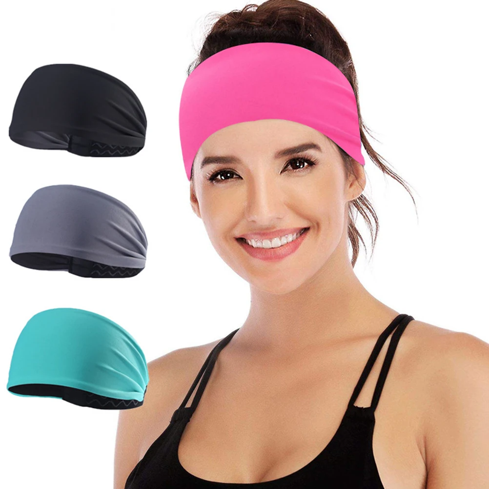 

4Pcs Sports Headband Elastic Comfortable Hair Band for Yoga Exercise Spa Facial Hair Accessories Women Headwrap Bright Colors