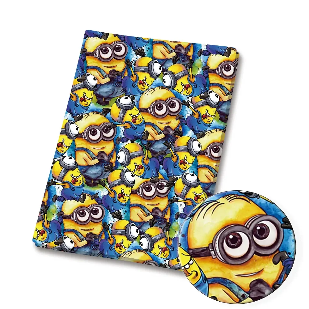 BEAST KINGDOM minions Cartoon cotton fabric Patchwork Tissue Kid Home Textile Sewing Doll Dress Curtain Polyester cotton Fabric