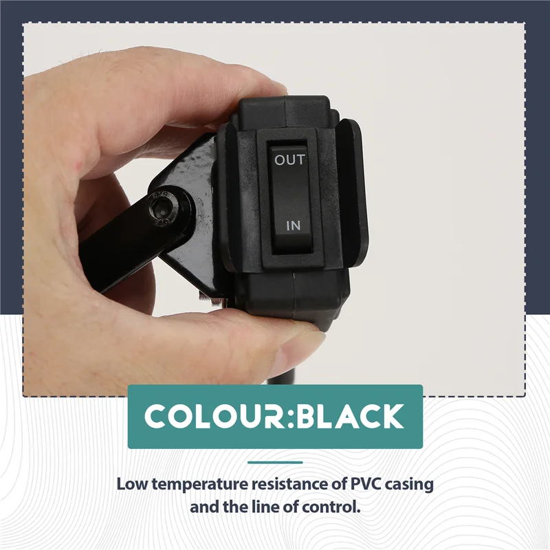 

12V Winch Rocker Thumb Switch With Mounting Bracket Handlebar Control Line Kit For ATV UTV Electric Winch Accessories-X67A