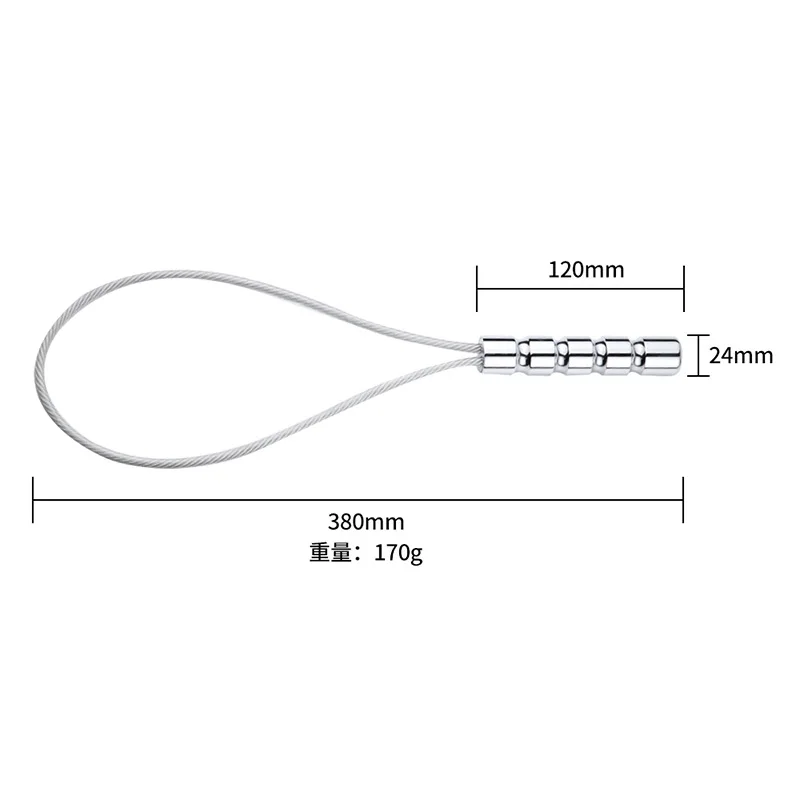 Fouet en fil d'acier de 38cm avec poignée en métal pour cheval, outils d'entraînement équestre, fouet pour équitation soumise, accessoires de fouet de course