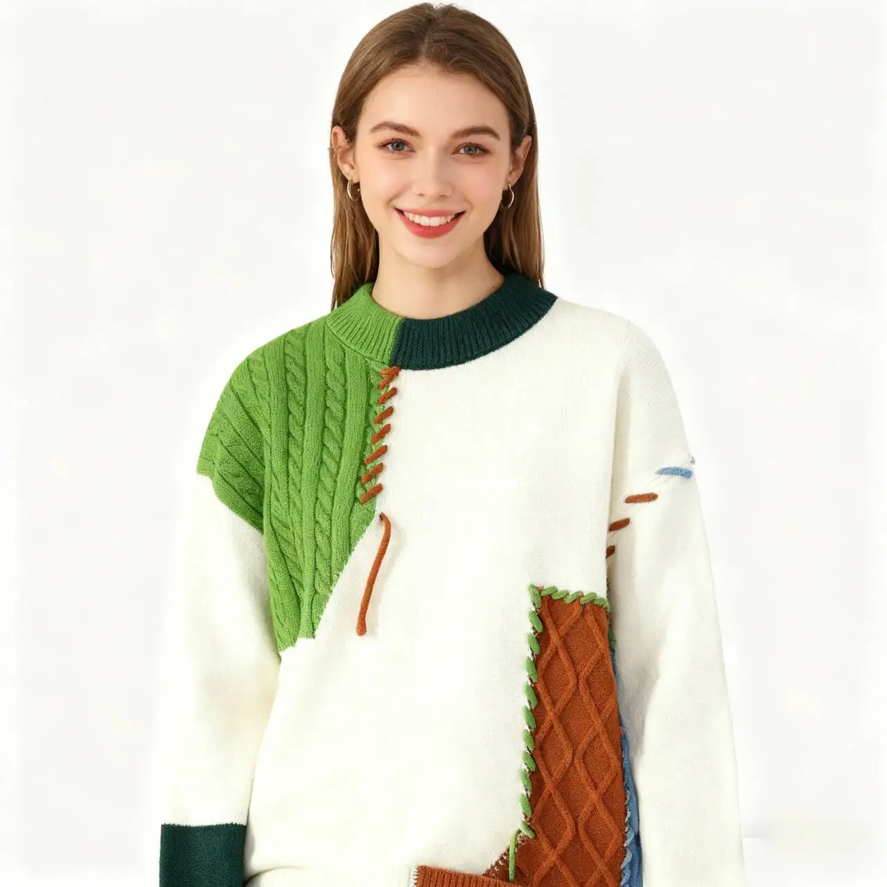 セーター ジャンパー プルオーバー レディース クロップトップ 女性 モリコア 水玉模様 フレンチスタイル カフェ デート ファッション エレガント フェミニン クラシック 暖かい