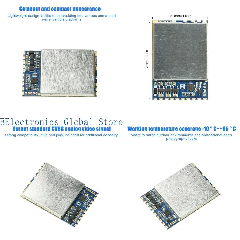 462B RX8200 Widebans 6000 8260MHz Radio frequency Module Video Receiver Module Ensures Smooth Signal Transfer
