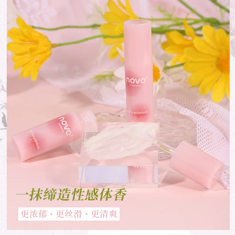 Refreshing Flowers Fruits Fragrance  Fragrant Mud Floral Cream Long Lasting Portable Solid Balm Light Fragrance Body Aroma Cream