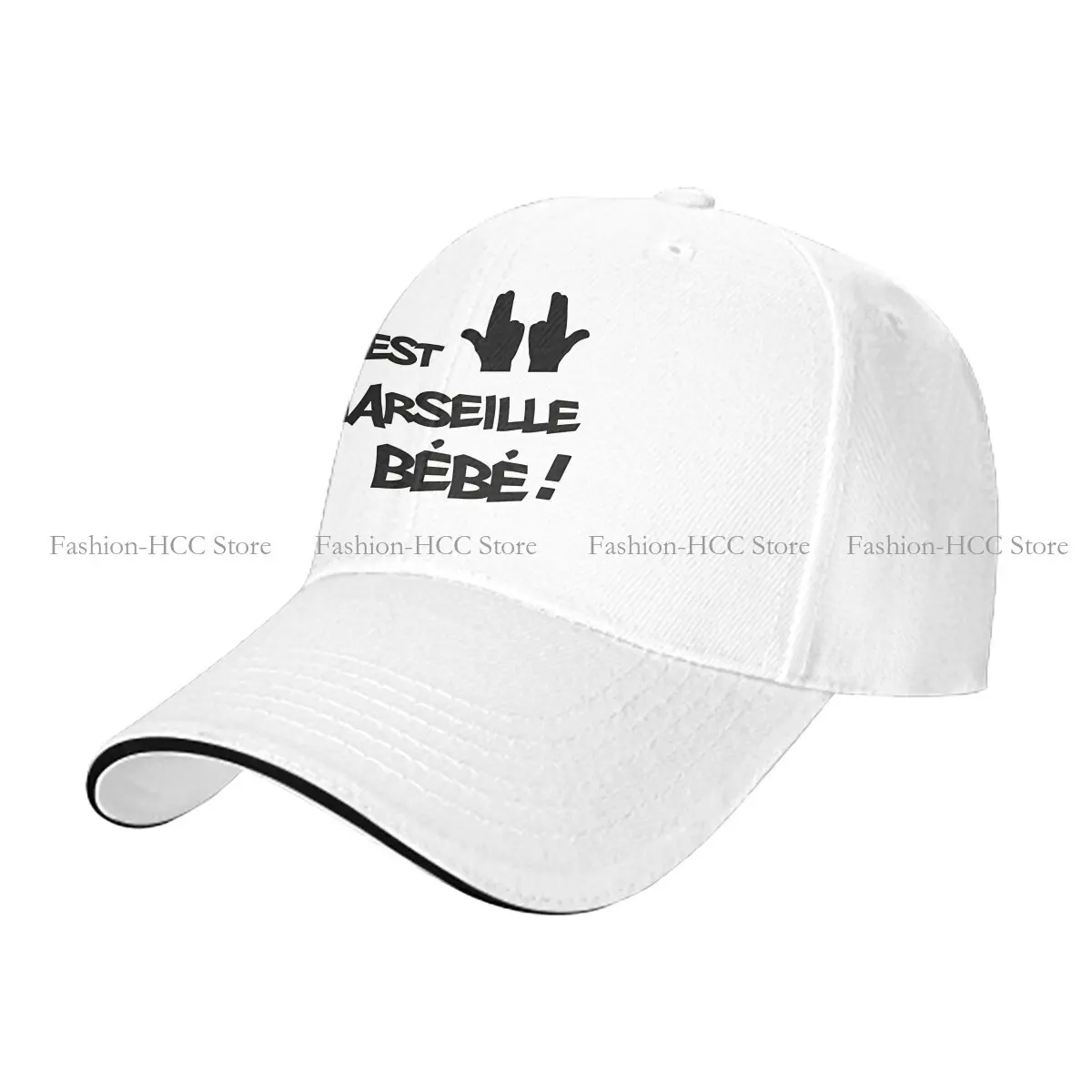 Washed Men's Baseball Cap It's Not The Capital It's Marseille Baby Trucker Snapback Caps Dad Hat JUL