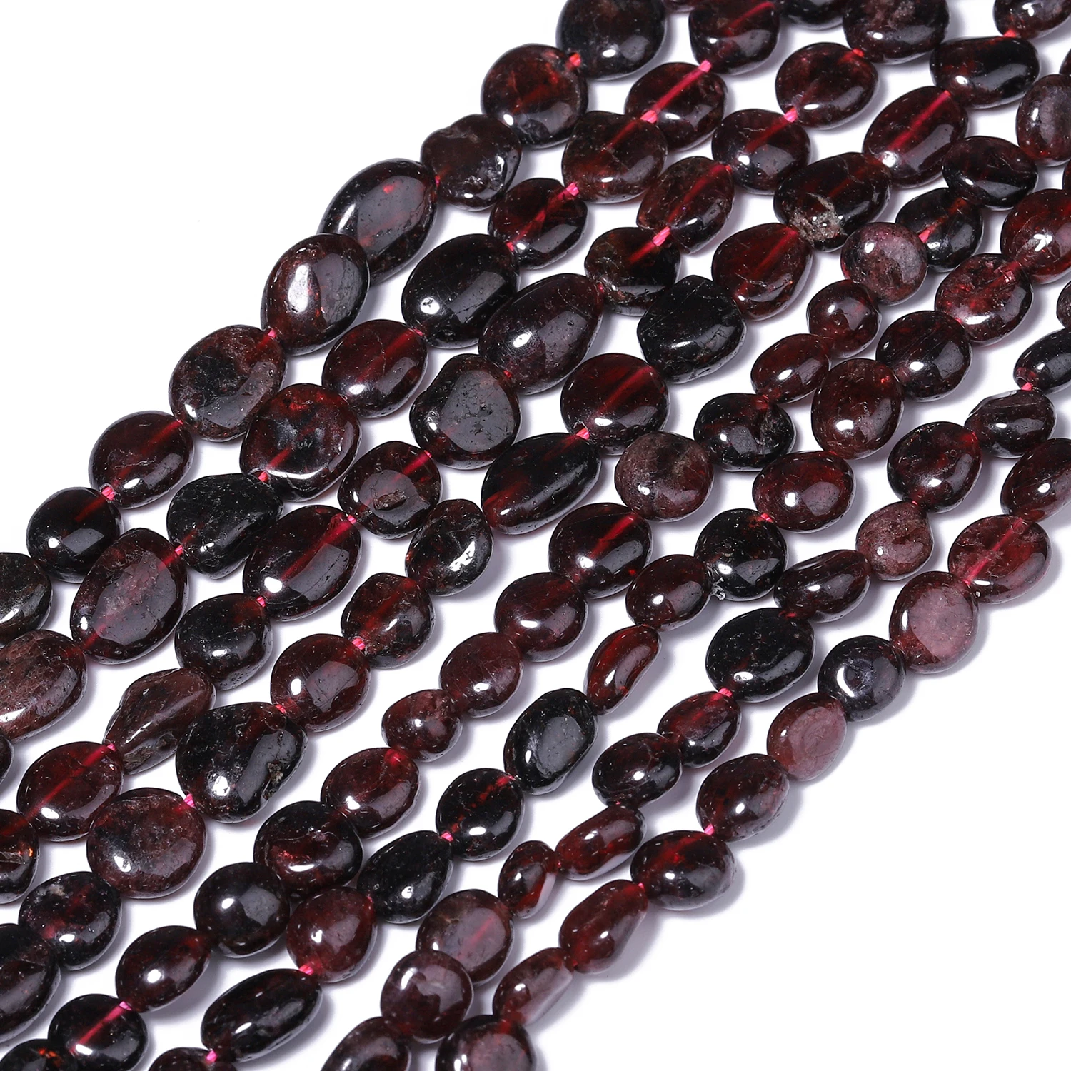 6-8mm 8-10mm Natural Garnet Stone Beads Irregular Loose Chips Spacer Beads for Jewelry Making Diy Beading Accessories
