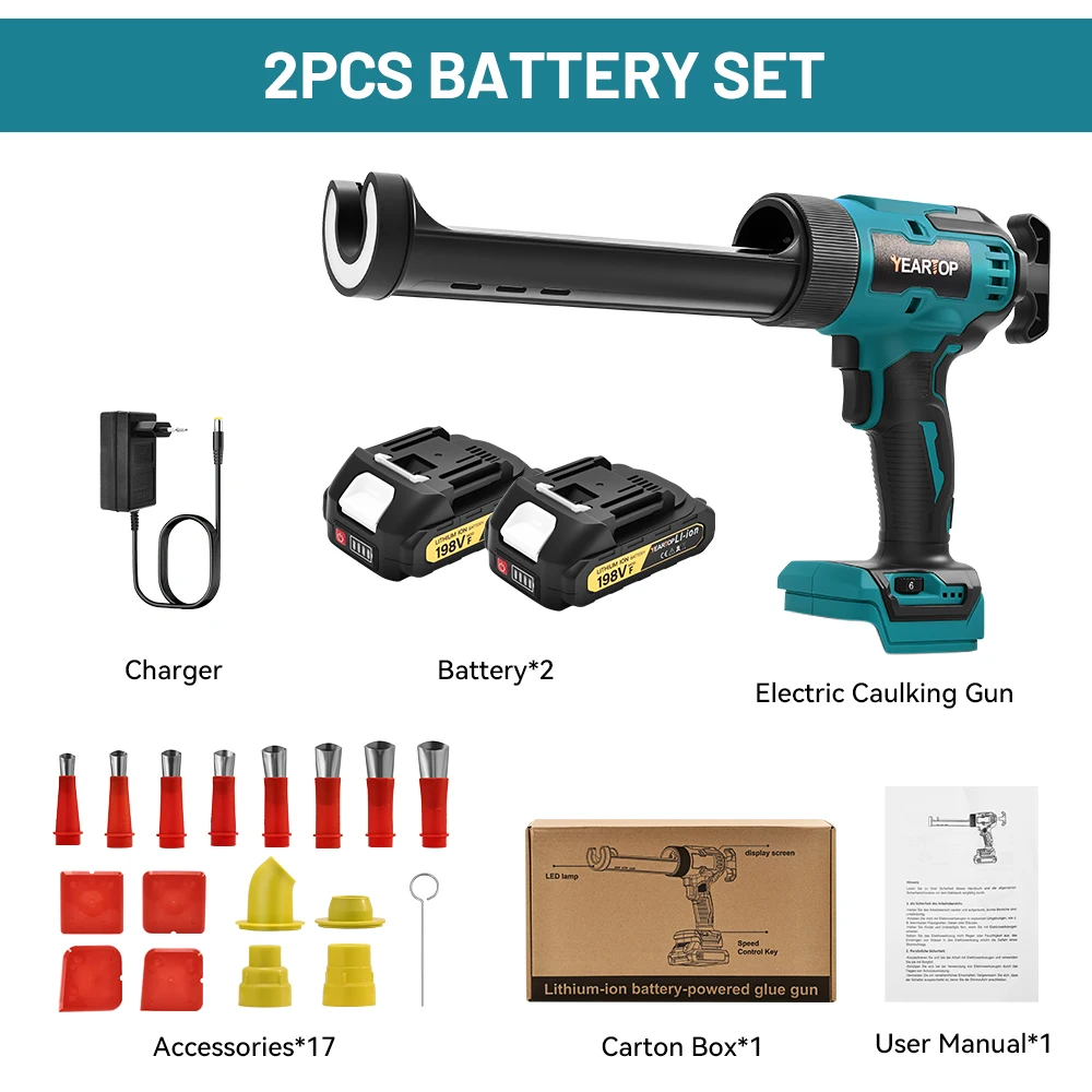 6 snelheden Draadloze Elektrische Lijmpistool Siliconen Glas Lijm Breeuwen Squeezer Gun Elektrische Naaien Lijm Tool voor Makita 18V Batterij