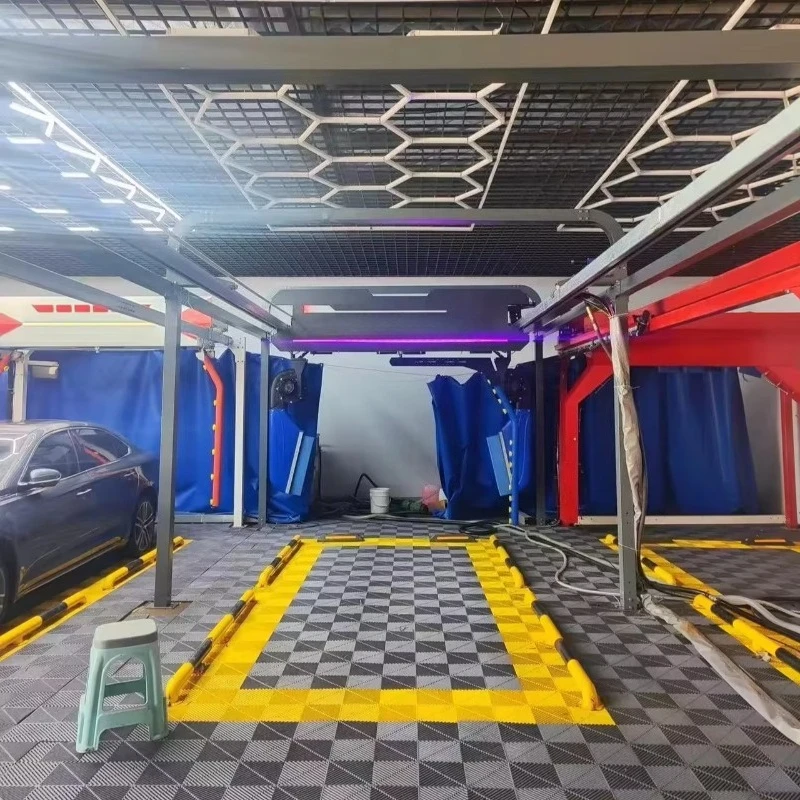 Gantry Automatic Car Washing Machine Quick Drainage Channel Keeps Washing Pit Unobstructed For Continuous Batch Vehicle Washing