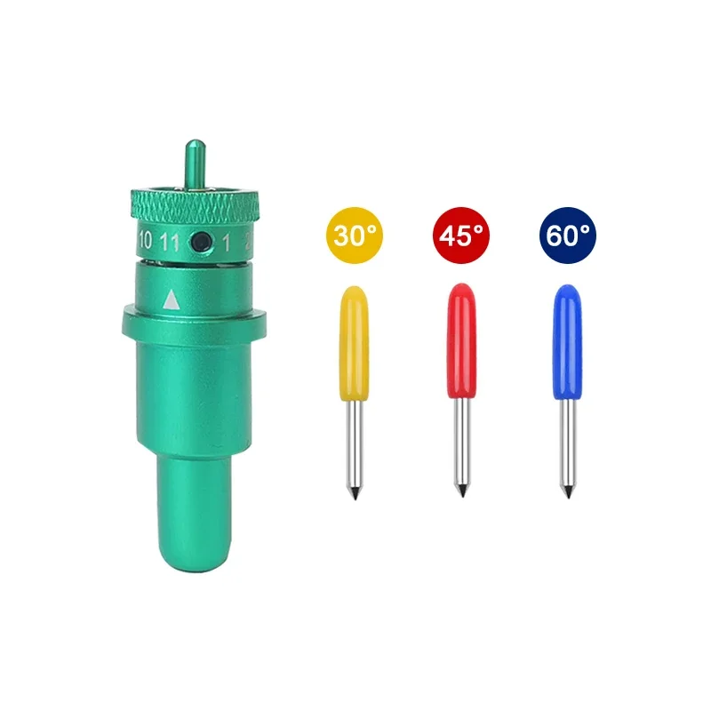 

3pc 30 45 60 Roland Vinyl Cutter Plotter Blade Graphtec Silhouette C1 C2 C3 Cameo 4 Cameo 5 Plus Pro Portrait 3 P1/2 +1pc Holder