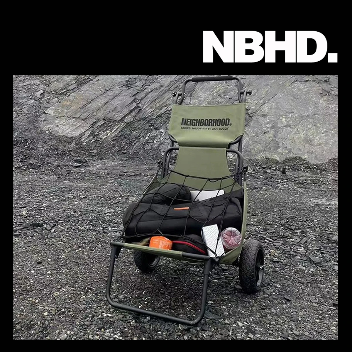 

NBHD home outdoor camping car portable folding fishing cart chair