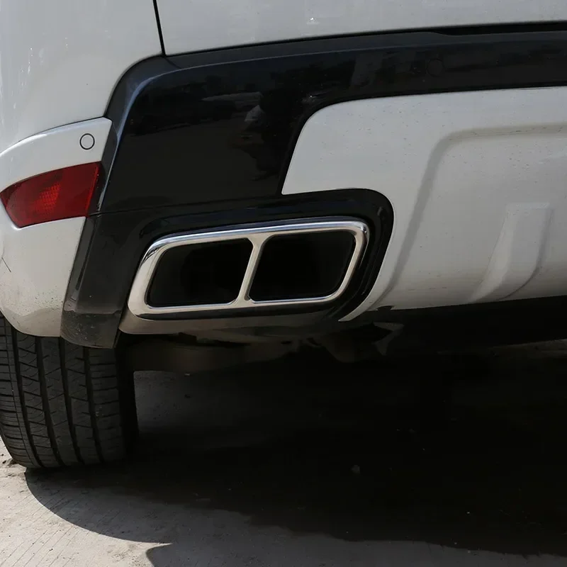 For Land Rover Range Rover Sport P400e Stainless Steel Car Tail Pipes Silence Cover Exhaust Pipe Cover Stickers Car Accessories 3
