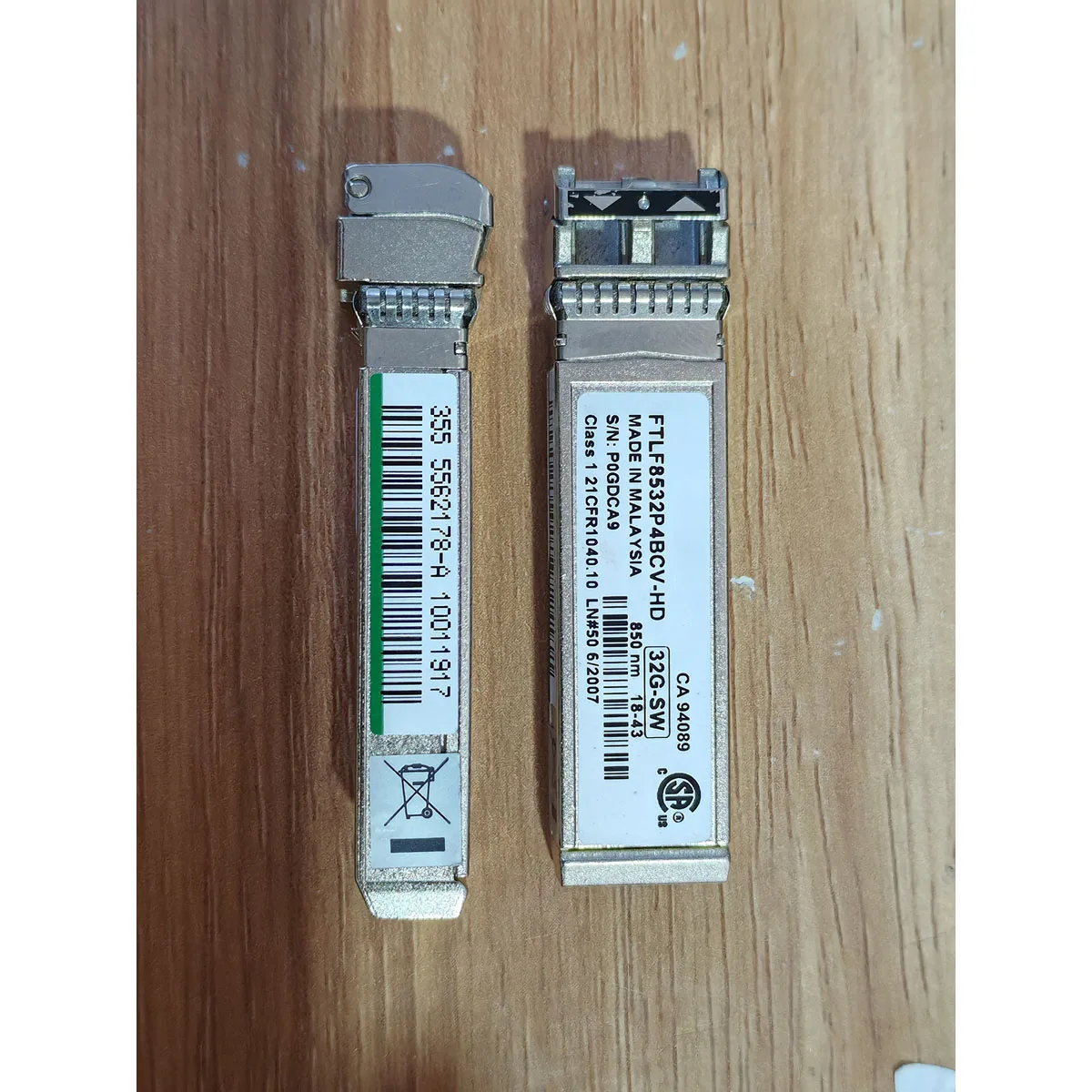 5562178-A FTLF8532P4BCV-HD 32G-SW SFP+ Optical Transceiver Module 850nm For E590 E790