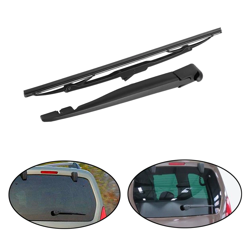 Rear Windshield Windscreen Washer Wiper Arm Blade Set 6429V5 For Citroen Berlingo Partner 1996-2008 with Hatchback