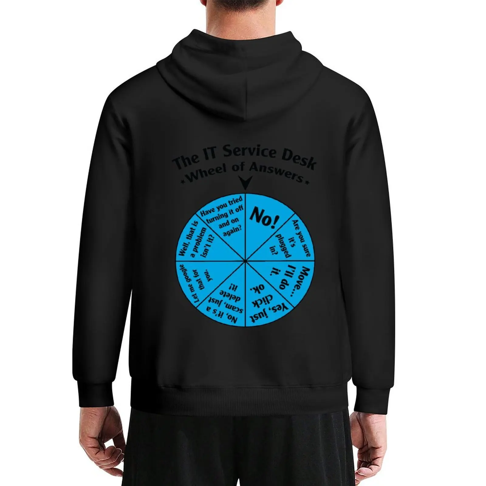 

The IT Service Desk Wheel of Answers. Hoodie autumn new products men clothing men's sweat-shirt men's clothes tracksuit