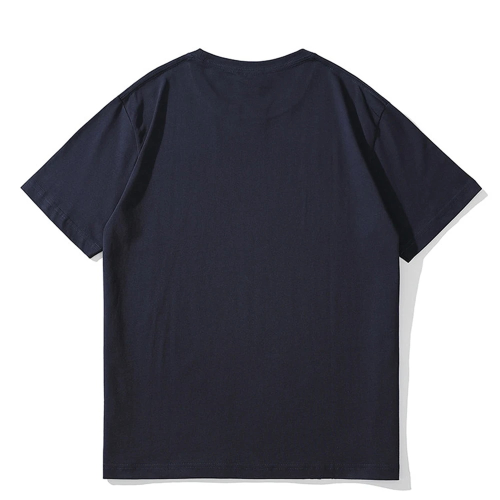 Lyprerazy Japanese Trendy Brand Men's T-shirt Wave Printed Retro Short-sleeved Summer T-shirt