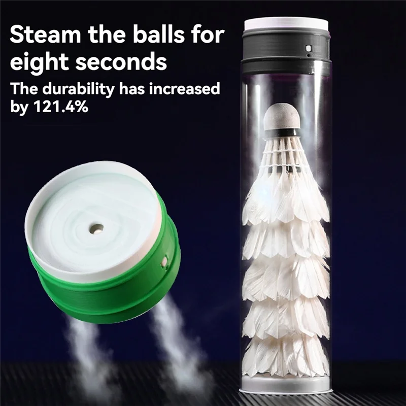 

P5-портативный волан для мяча для бадминтона, пароварка-устройство для пропаривания, перезаряжаемый паровой увлажнитель для правильного хранения Shuttleco