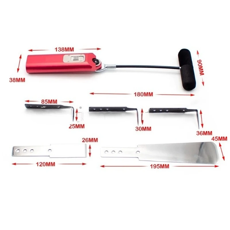 مجموعة أدوات إزالة الزجاج الأمامي للسيارة، ملعقة سحب سريعة التغيير، سكين بارد سريع الإصدار، أداة تفكيك زجاج السيارات
