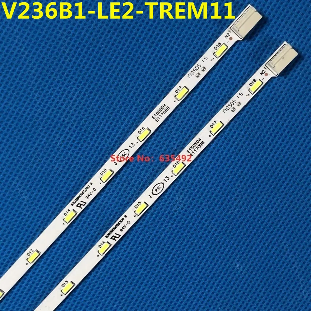 10PCS 3VLED Strip 18lamps For V236B1-LE2-TREM11 24LB450U TH-24A403DX 24MT40D 24MT49U 24E510E 24LB451B T24d310lh 24mt48df 24mt49s