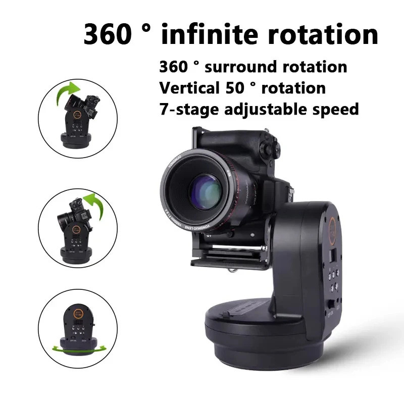 ZIFON YT-800 Motorized Rotating Panoramic Tripod Head Stabilizer with Remote Control For Smartphone DSLR Cameras