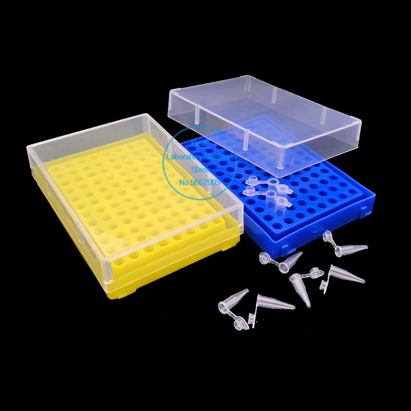 1/2/5/10pcs 0.2ml Plastic Centrifuge Tube Box with 96 Slots PCR Tube Storage Boxs Laboratory Supplies