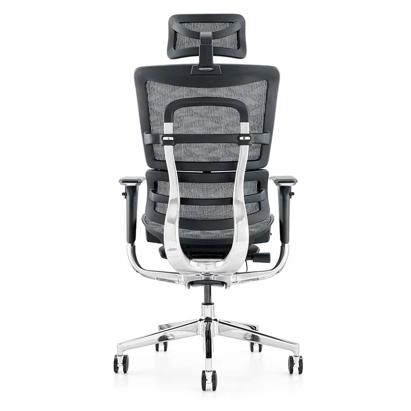 Silla de oficina ergonómica de malla con soporte lumbar y altura del asiento ajustable para el dolor de cuello y el dolor de espalda