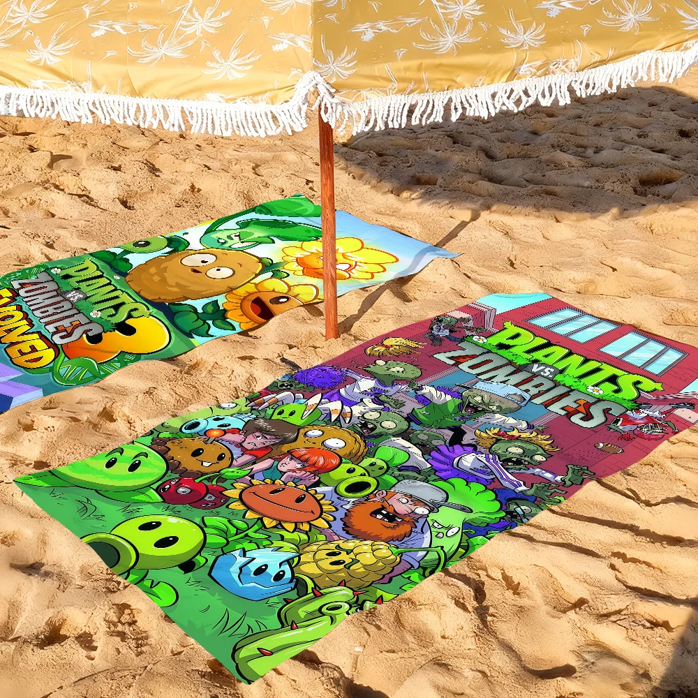 Game P-Plants Vs Z-Zombies Strategy Towel For Beaches Yoga Studios Gyms Hot Springs Swimming Pools And Picnics