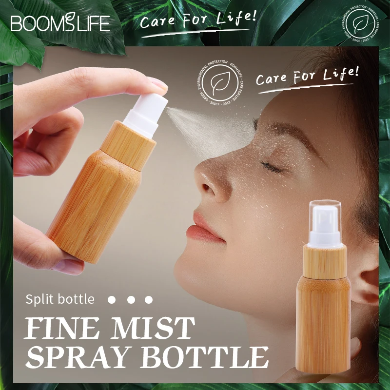1pc10ml30ml100ml Bamboo Wood Bottle Perfume Spray Bottle Refillable Travel Empty Container Makeup Water Atomizer Bottle for Girl