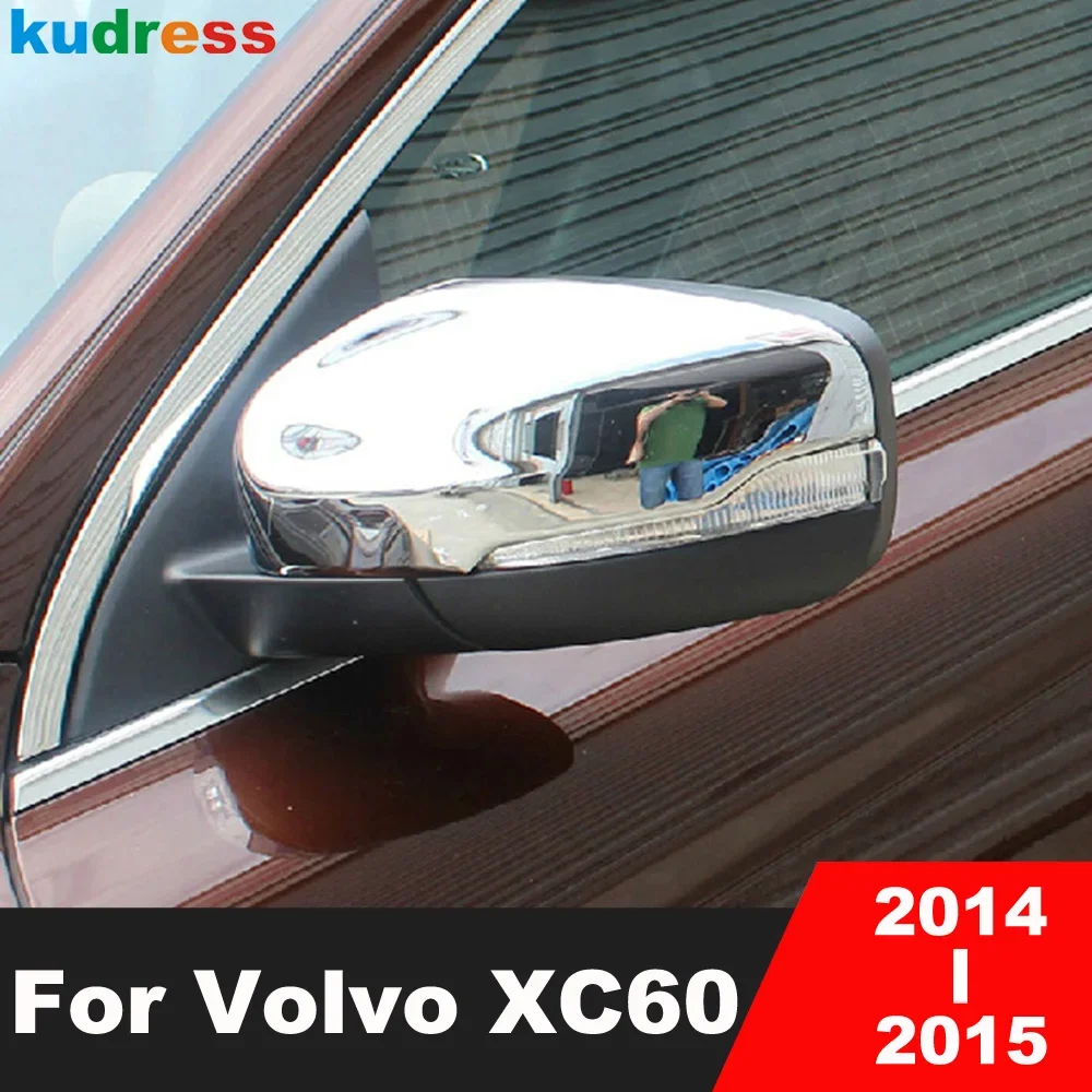 Rückspiegel Abdeckung Trim Für Volvo XC60 XC60 2014 2015 Chrom Auto Seite Flügel Spiegel Kappe Abdeckungen Shell Overlay zubehör