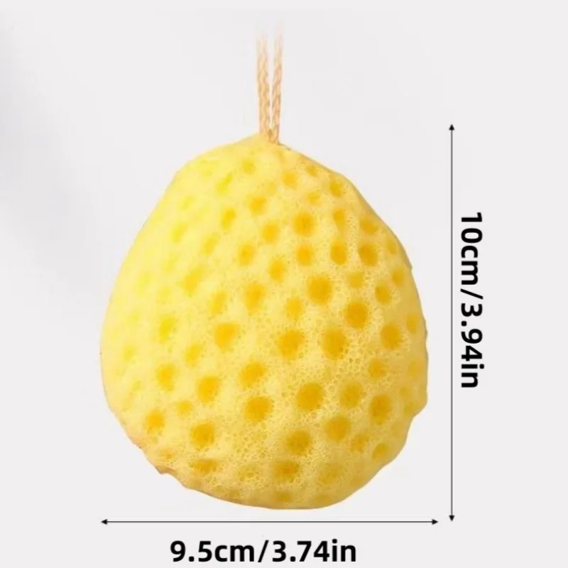 4-Piece Set of Randomly Colored Honeycomb-Shaped Bath Sponges, Super Soft Bath Balls That Do Not Fall Apart, Durable and Enlarged Bath Scrubbers, Magic Bath Cleaning Tools