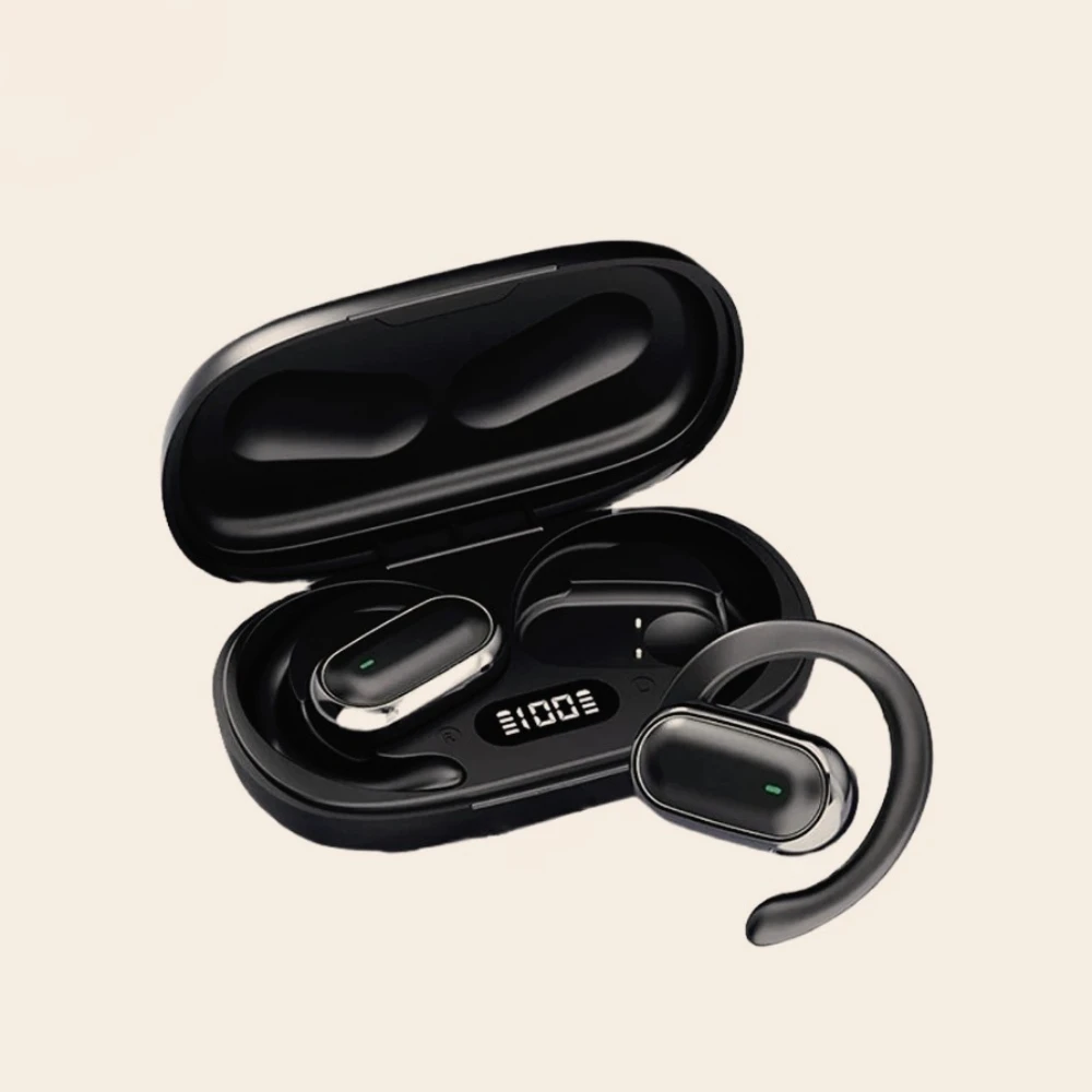 Premium Wireless Earphones Bone Conduction Bluetooth High Fidelity Sound Comfortable Wear Extended Playtime Sports Headphones