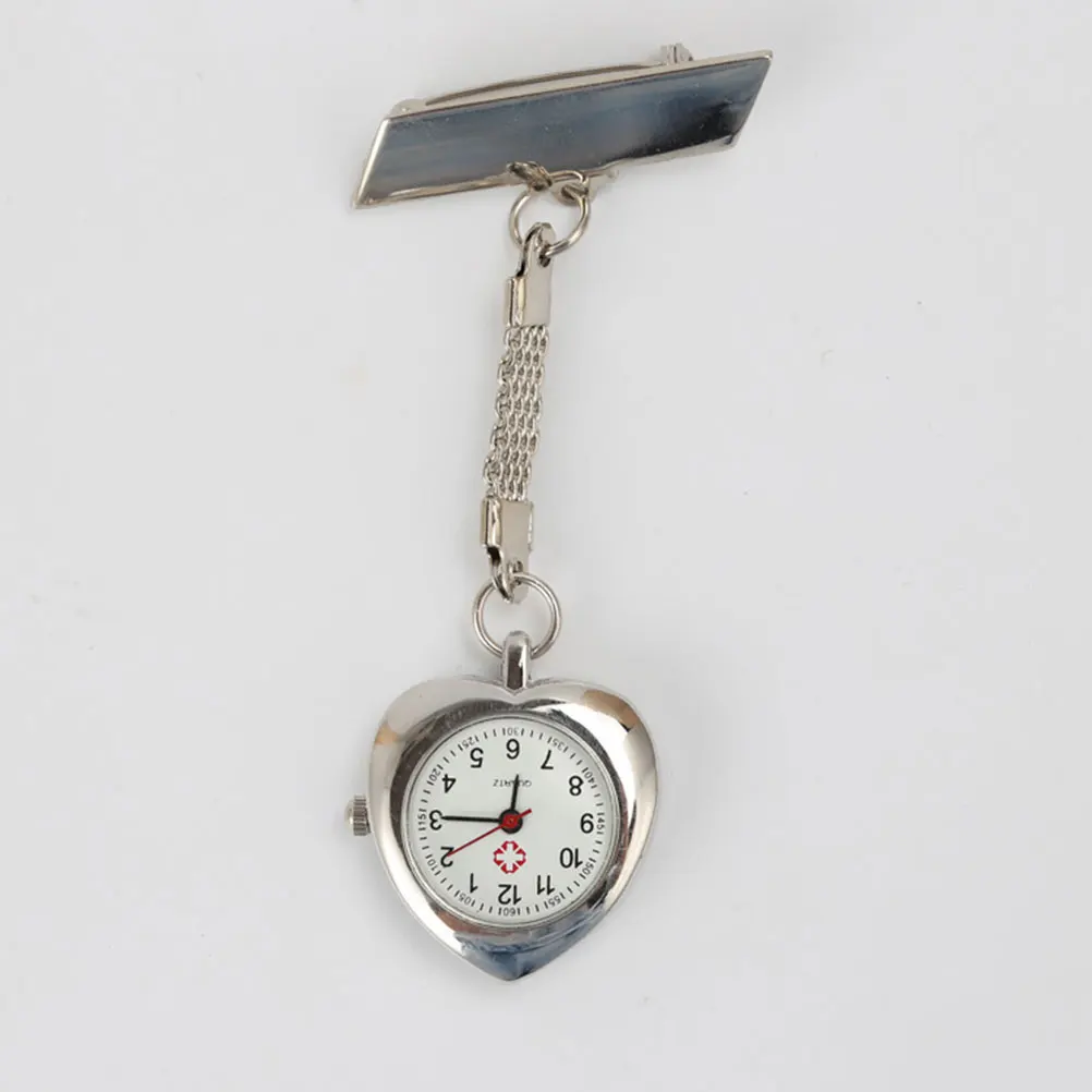 

Heart Shaped Nurse Watch Medical Pocket Portable Hanging Clear Numbers Accurate Timekeeping Exquisite Detail Lightweight Durable