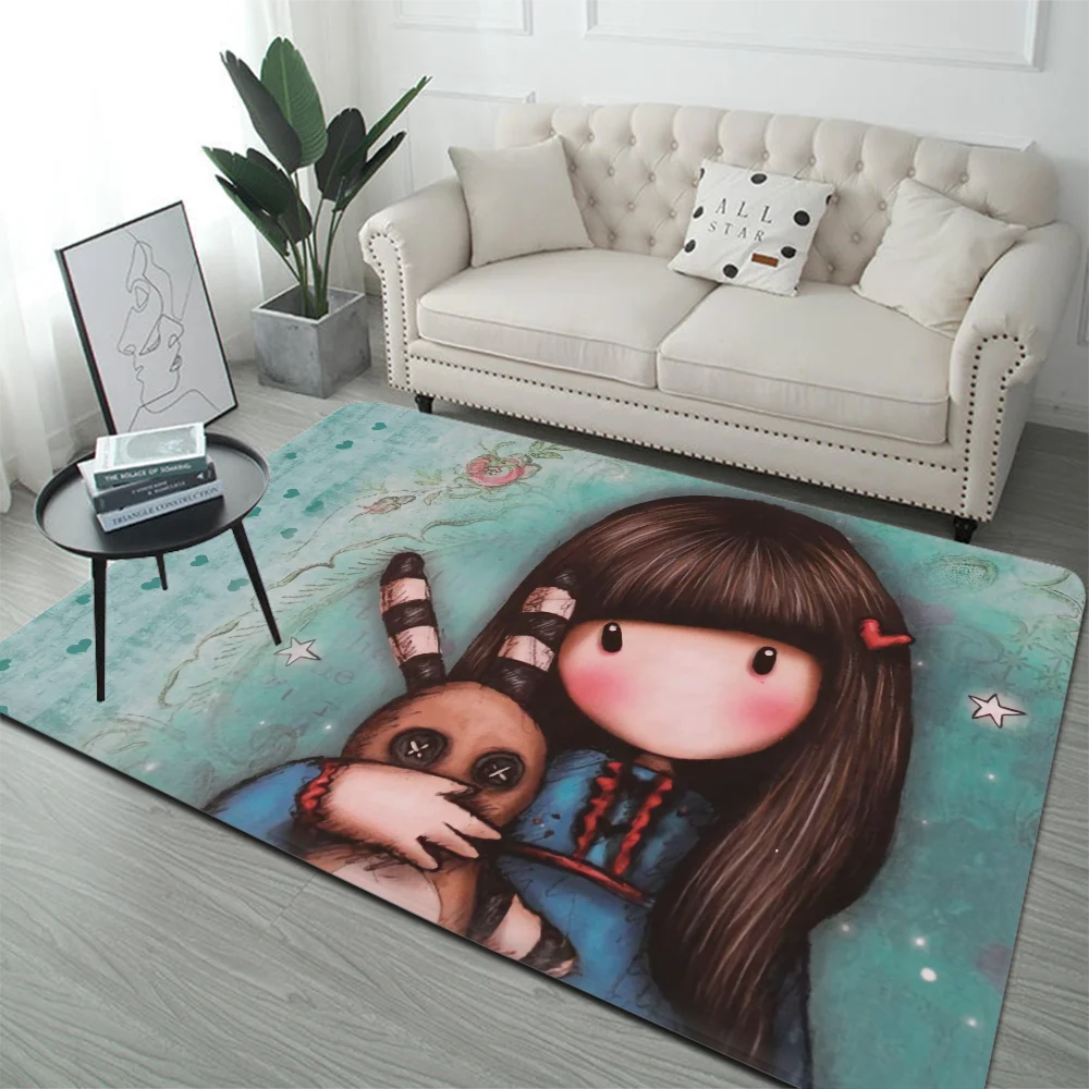 Cartoons S-Santoro Gorjuss Floor Mat Floor Mat INS Style Soft Bedroom Floor House Laundry Room Mat Anti-skid Household Carpets