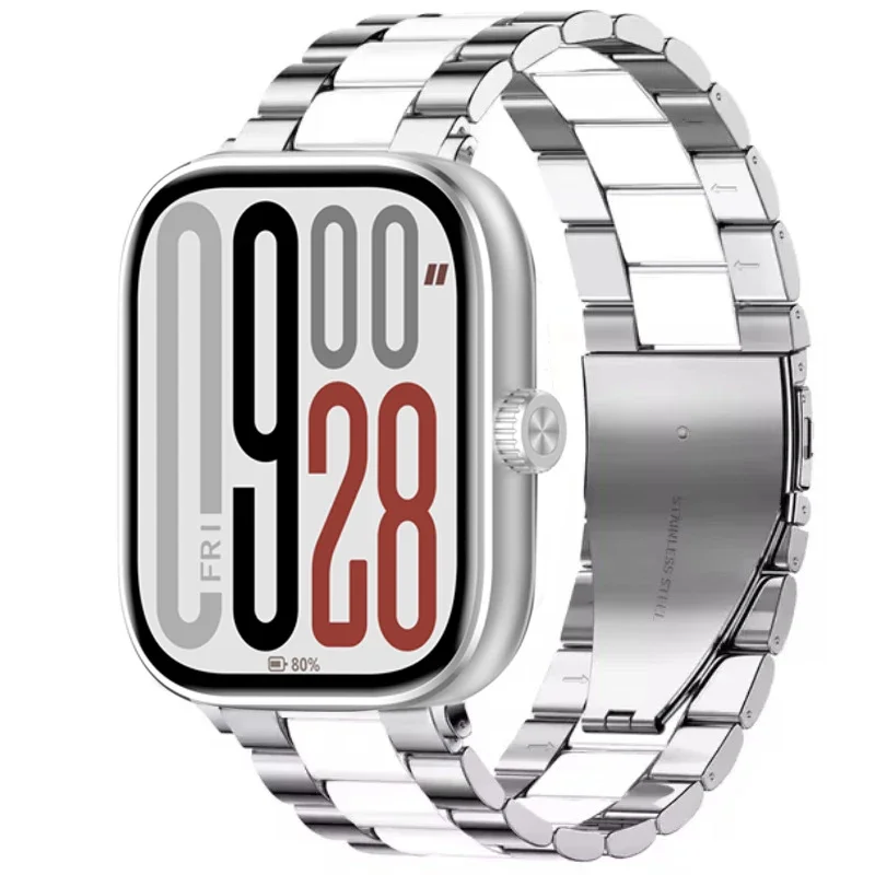 Correa de Metal de acero inoxidable para Redmi Watch 5, pulsera de repuesto para Xiaomi Mi Band 8/9 Pro, accesorio de correa de reloj Redmi Watch 4