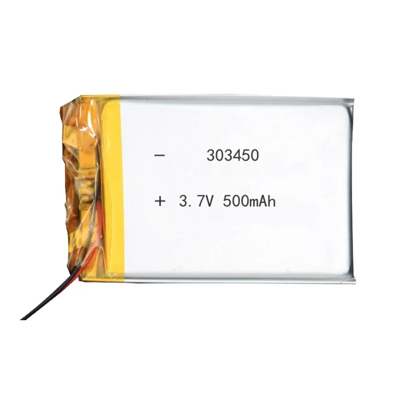 303450 3.7V 500mAh Lithium polymer Battery For Remote Control Mini Camera LED Light Bluetooth Headphone speaker Lipo Bateria