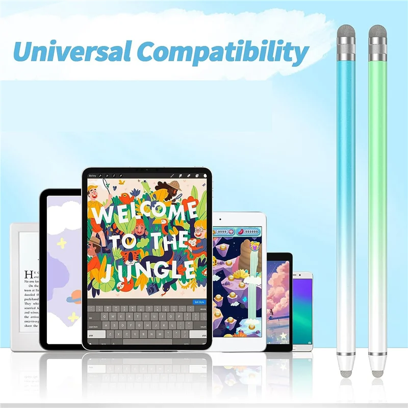2PCS Touch Pens,High Sensitivity Fiber Tips,Fit For Iphone/ Tablet And All Touch Screens -A