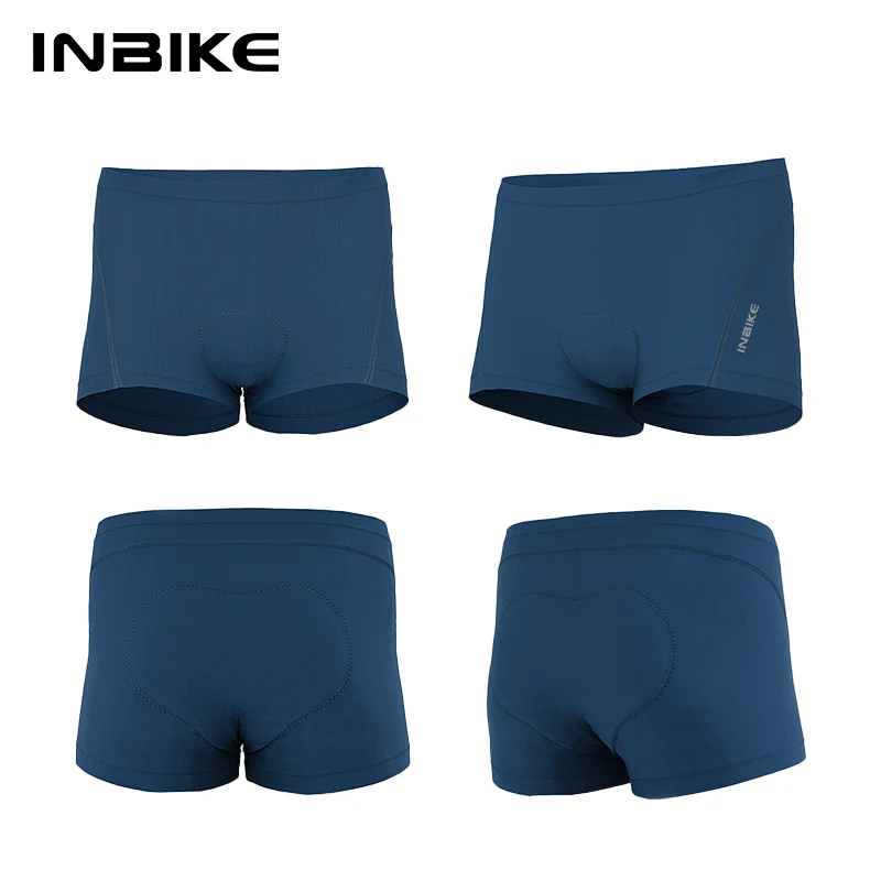 INBIKE Summer Men\'s Cycling Underwear Padded Bicycle Shorts Road Bike Shorts Briefs for Men Sponge Silicone Mats Biking Clothing