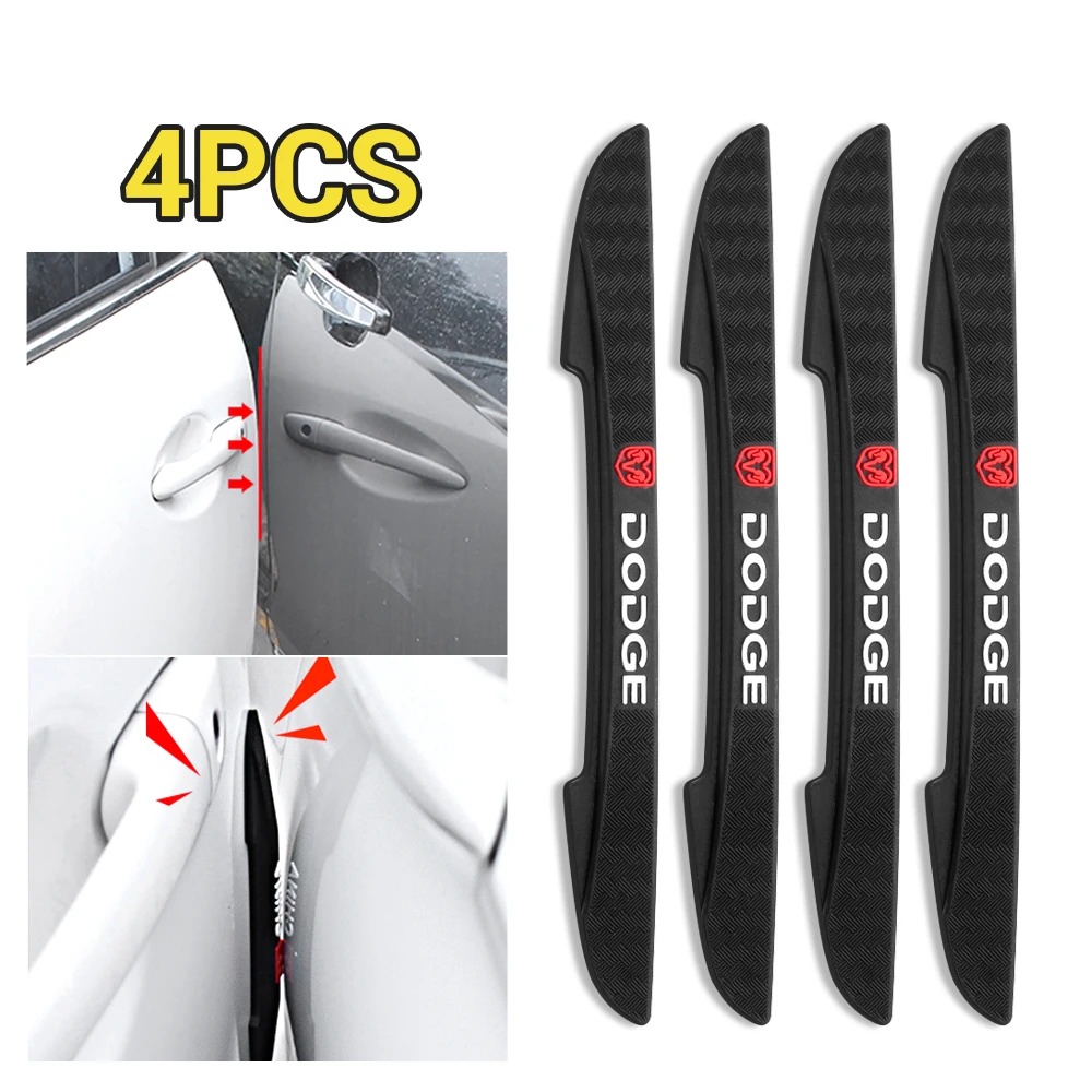 4Pcs Car Bumper Protector Strip Auto Door Edge Protector Rearview Mirror Protection Sticker For Dodge Durango Avenger Nitro Colt