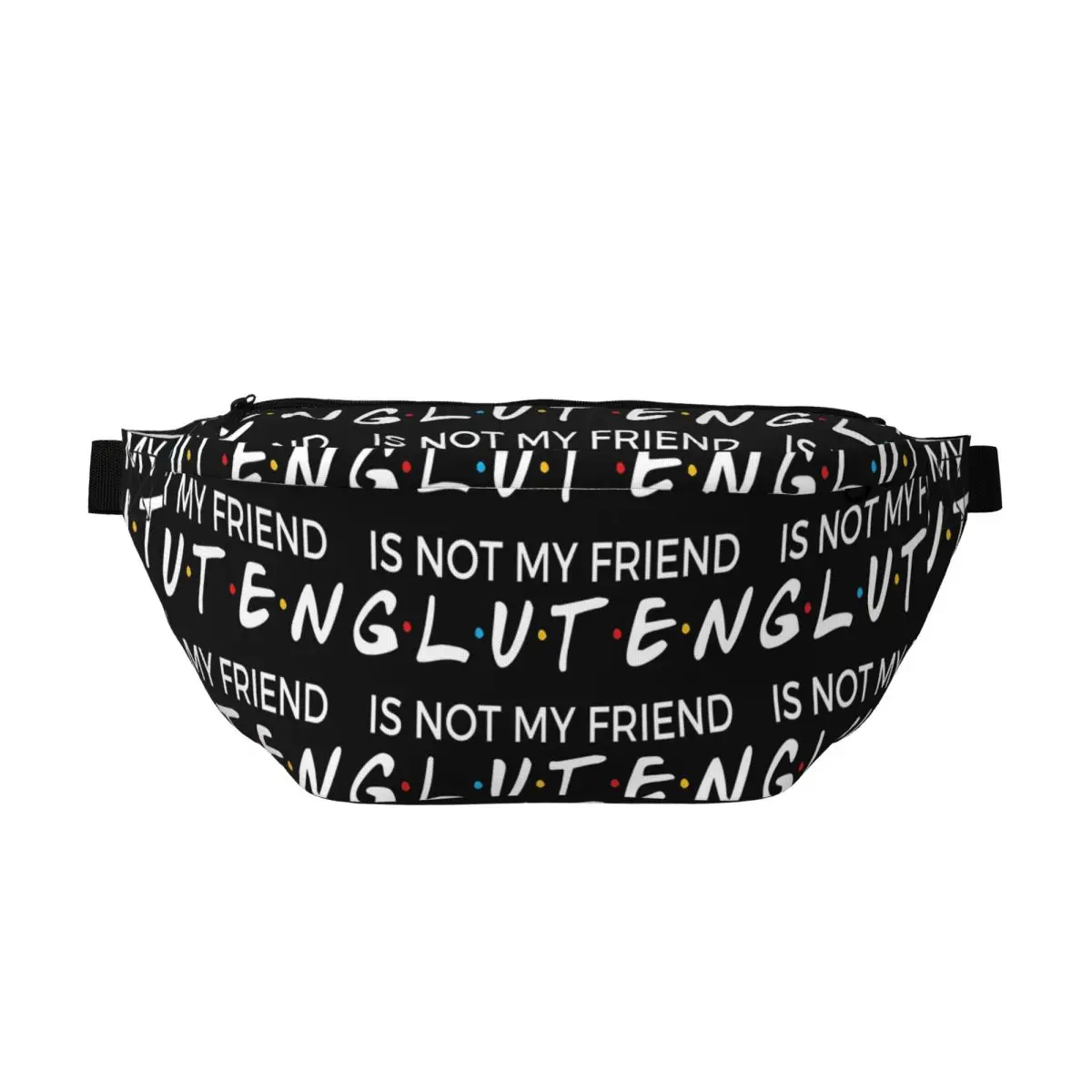 

Сумка-бананка через плечо без глютена - без глютена, для мужчин и женщин, регулируемая поясная сумка для путешествий, бега, для денег и телефона