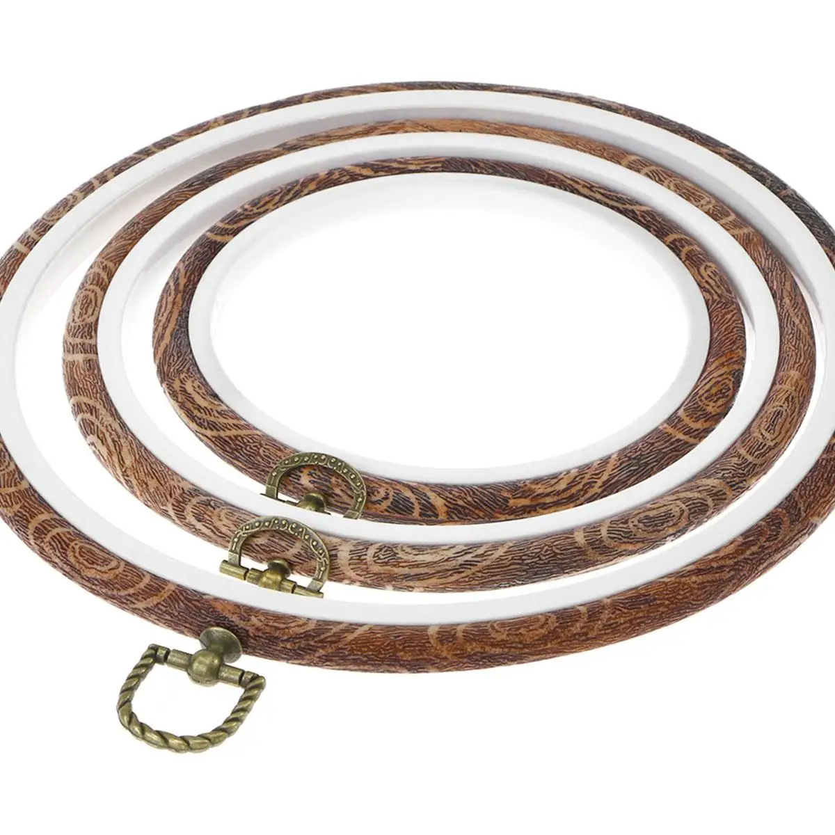 Accesorio de costura, accesorios de punto de cruz, varios anillos, aro circular de bordado, 3 uds.
