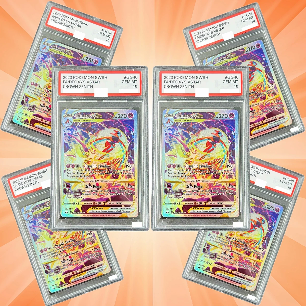Mewtwo VSTAR GG44/GG70 English Collectible Grade Cards DIY Foil Texture Cards Perfect Condition Premium Anime Collection Cards